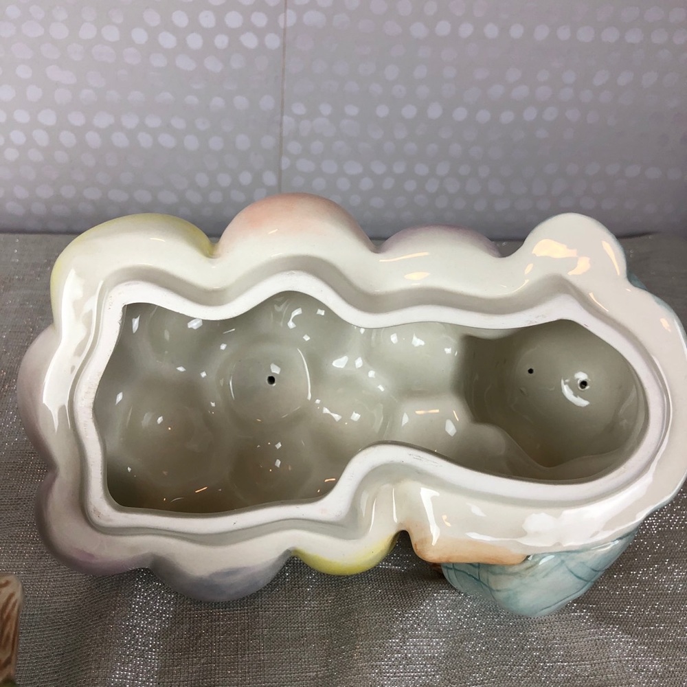 SOLD Easter Bunny Selling Eggs Cookie Jar - Picture 5 of 9